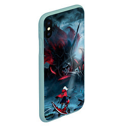 Чехол iPhone XS Max матовый God Eater, цвет: 3D-мятный — фото 2