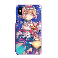 Чехол iPhone XS Max матовый Touhou Project Алиса Маргатройд и Мариса Кирисаме, цвет: 3D-сиреневый