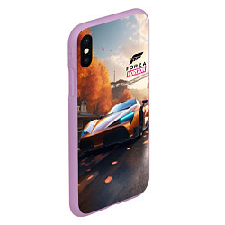 Чехол iPhone XS Max матовый Forza Horison осенний пейзаж, цвет: 3D-сиреневый — фото 2