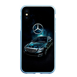 Чехол iPhone XS Max матовый Mercedes Benz dark style