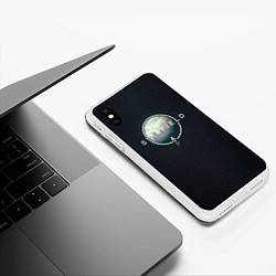 Чехол iPhone XS Max матовый Starfield lost in spaсe, цвет: 3D-белый — фото 2