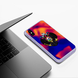 Чехол iPhone XS Max матовый Россия глазами нейросети, цвет: 3D-светло-сиреневый — фото 2