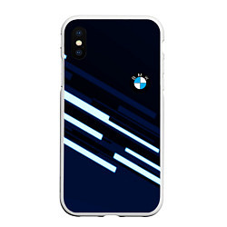 Чехол iPhone XS Max матовый Bmw auto car sport, цвет: 3D-белый