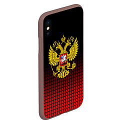 Чехол iPhone XS Max матовый Русский мир, цвет: 3D-коричневый — фото 2
