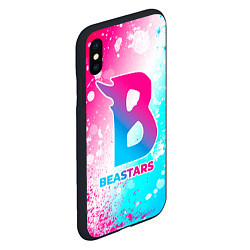 Чехол iPhone XS Max матовый Beastars neon gradient style, цвет: 3D-черный — фото 2