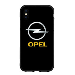 Чехол iPhone XS Max матовый Opel sport car, цвет: 3D-черный