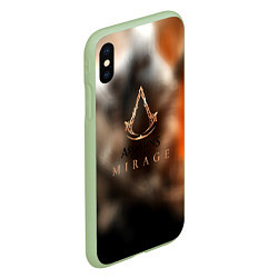 Чехол iPhone XS Max матовый Assassins creed mirage, цвет: 3D-салатовый — фото 2