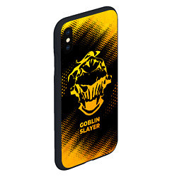 Чехол iPhone XS Max матовый Goblin Slayer - gold gradient, цвет: 3D-черный — фото 2