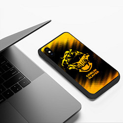 Чехол iPhone XS Max матовый Goblin Slayer - gold gradient, цвет: 3D-черный — фото 2