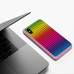 Чехол iPhone XS Max матовый Палитра rgb, цвет: 3D-розовый — фото 2