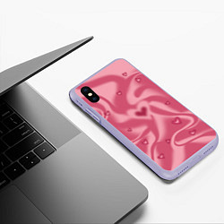 Чехол iPhone XS Max матовый Гармоничное чувство, цвет: 3D-светло-сиреневый — фото 2
