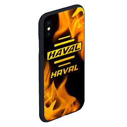 Чехол iPhone XS Max матовый Haval - gold gradient, цвет: 3D-черный — фото 2