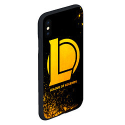 Чехол iPhone XS Max матовый League of Legends - gold gradient, цвет: 3D-черный — фото 2