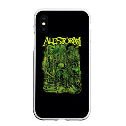 Чехол iPhone XS Max матовый Alestorm Pirates green