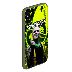 Чехол iPhone XS Max матовый The Prodigy Keith Flint, цвет: 3D-темно-зеленый — фото 2