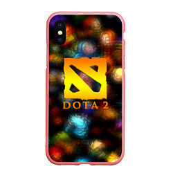 Чехол iPhone XS Max матовый Dota allgame, цвет: 3D-баблгам