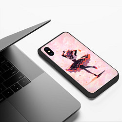 Чехол iPhone XS Max матовый Балерина в Хэллоуин, цвет: 3D-черный — фото 2