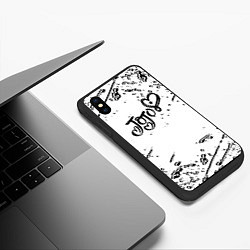 Чехол iPhone XS Max матовый JoJos Bizarre splash love anime, цвет: 3D-черный — фото 2