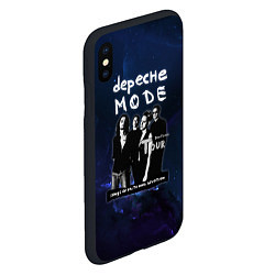 Чехол iPhone XS Max матовый Depeche Mode - Devotional тур, цвет: 3D-черный — фото 2