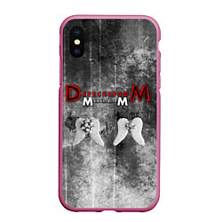 Чехол iPhone XS Max матовый Depeche Mode - Memento Mori gothic, цвет: 3D-малиновый