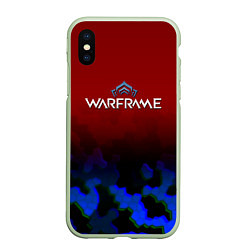 Чехол iPhone XS Max матовый Warframe броня солдата, цвет: 3D-салатовый