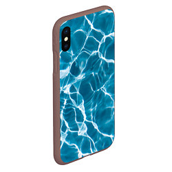 Чехол iPhone XS Max матовый Кристально чистая вода, цвет: 3D-коричневый — фото 2