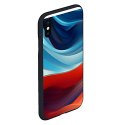 Чехол iPhone XS Max матовый Абстракция в контрасте, цвет: 3D-черный — фото 2