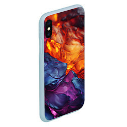 Чехол iPhone XS Max матовый Символическая реальность, цвет: 3D-голубой — фото 2