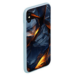 Чехол iPhone XS Max матовый Нестандартный порядок, цвет: 3D-голубой — фото 2