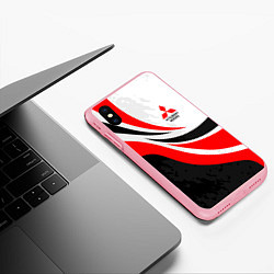 Чехол iPhone XS Max матовый Evo racer mitsubishi - uniform, цвет: 3D-баблгам — фото 2