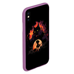 Чехол iPhone XS Max матовый Маргарита и Бегемот, цвет: 3D-фиолетовый — фото 2