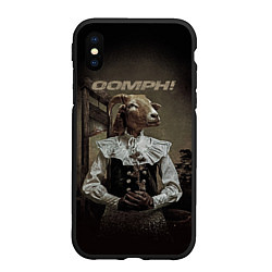 Чехол iPhone XS Max матовый Richter und henker Oomph, цвет: 3D-черный