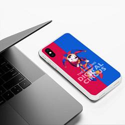 Чехол iPhone XS Max матовый Помни в ужасе The amazing digital circus, цвет: 3D-белый — фото 2