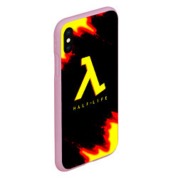 Чехол iPhone XS Max матовый Half life gordon freeman, цвет: 3D-розовый — фото 2