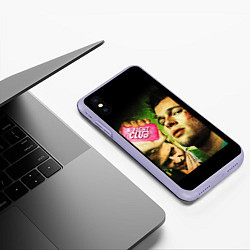 Чехол iPhone XS Max матовый Fight club - бойцовский клуб, цвет: 3D-светло-сиреневый — фото 2
