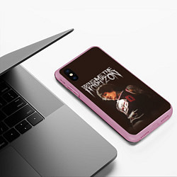 Чехол iPhone XS Max матовый Oli Sykes - Bring Me the Horizon, цвет: 3D-розовый — фото 2