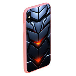 Чехол iPhone XS Max матовый Объемная броня с ярким светом, цвет: 3D-баблгам — фото 2