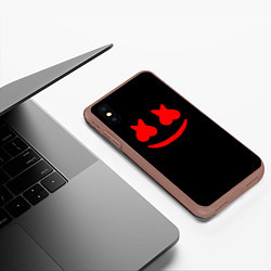 Чехол iPhone XS Max матовый Маршмеллоу Comstock, цвет: 3D-коричневый — фото 2