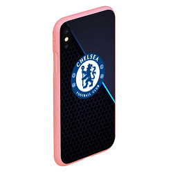 Чехол iPhone XS Max матовый Chelsea carbon sport, цвет: 3D-баблгам — фото 2