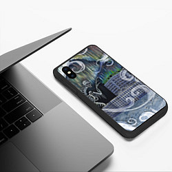 Чехол iPhone XS Max матовый Черная пурга, цвет: 3D-черный — фото 2