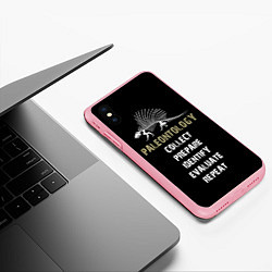 Чехол iPhone XS Max матовый Paleontology dimetrodon, цвет: 3D-баблгам — фото 2