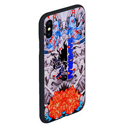 Чехол iPhone XS Max матовый Samurai cyberpunk карпы кои, цвет: 3D-черный — фото 2