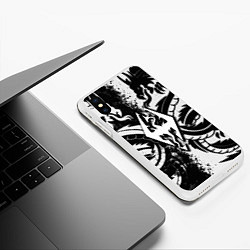 Чехол iPhone XS Max матовый Драконы скайрим, цвет: 3D-белый — фото 2