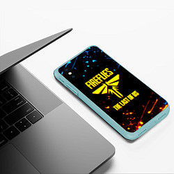Чехол iPhone XS Max матовый The last of us лёд и пламя цикады, цвет: 3D-мятный — фото 2