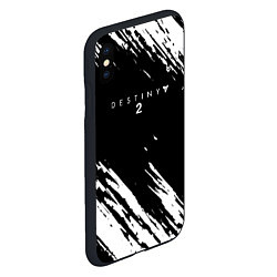 Чехол iPhone XS Max матовый Destiny краски чёрно белые, цвет: 3D-черный — фото 2