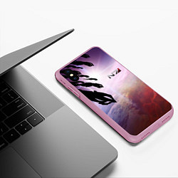Чехол iPhone XS Max матовый Масс эффект вторжение, цвет: 3D-розовый — фото 2