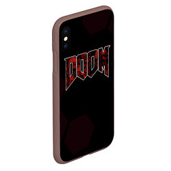 Чехол iPhone XS Max матовый Doom mick gordon, цвет: 3D-коричневый — фото 2