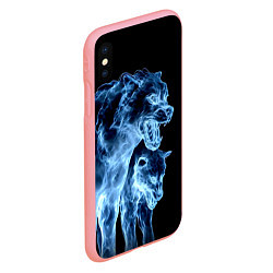 Чехол iPhone XS Max матовый Волки призраки, цвет: 3D-баблгам — фото 2