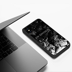 Чехол iPhone XS Max матовый Joy Division black graphite, цвет: 3D-черный — фото 2
