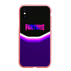 Чехол iPhone XS Max матовый Fortnite epic abstraction, цвет: 3D-баблгам